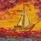Serg Graff “Ship "Florida"” Original Art, Fantasy Ship Seascape Nautical Art COA