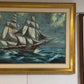 Original Oil painting on canvas, seascape, Sailing Ship, signed, framed