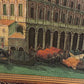 Venice Grand Canal Original Oil Painting by S.Hofner Vintage Large Framed Art