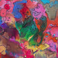 Original Abstract Painting Serg Graff "Kikoriki " Surreal Fantasy, COA