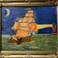 Original Oil painting on canvas by Serg Graff, seascape, sailing ship , COA