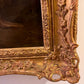 1888 Ch. Rotzer Antique original oil painting on canvas, Genre Scene, Gold Frame