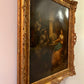 1888 Ch. Rotzer Antique original oil painting on canvas, Genre Scene, Gold Frame