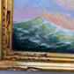 Artist Dobritsin Oil painting on canvas, seascape, "Through the Storm" Framed