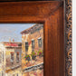 Original Oil painting on canvas, Italy, Venice, Canal view, Framed