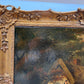 Antique 19century or earlier English School oil painting on canvas Hunting scene