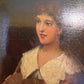 1888 Ch. Rotzer Antique original oil painting on canvas, Genre Scene, Gold Frame