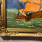 Original Oil painting on canvas by Serg Graff, seascape, sailing ship , COA