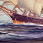 Humberto da Silva Fernandes(1937-2005)Clipper Ship Huge Oil Painting on Canvas