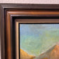 Antique oil painting on canvas, Landscape, Cows, Unsigned, Framed
