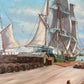 Humberto da Silva Fernandes(1937-2005) Clipper Ship Oil Painting on Canvas