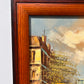 Original oil painting on canvas, France, Paris, Triumphal Arch, Signed, Framed
