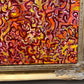 Original Large Abstract Painting on Canvas by Serg Graff, Gold Frame, COA