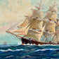 Original Oil painting on canvas, seascape, Sailing Ship, signed Garry Pickett