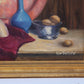 Vintage Still Life oil painting on canvas, Framed, Signed