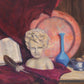 Vintage Still Life oil painting on canvas, Framed, Signed