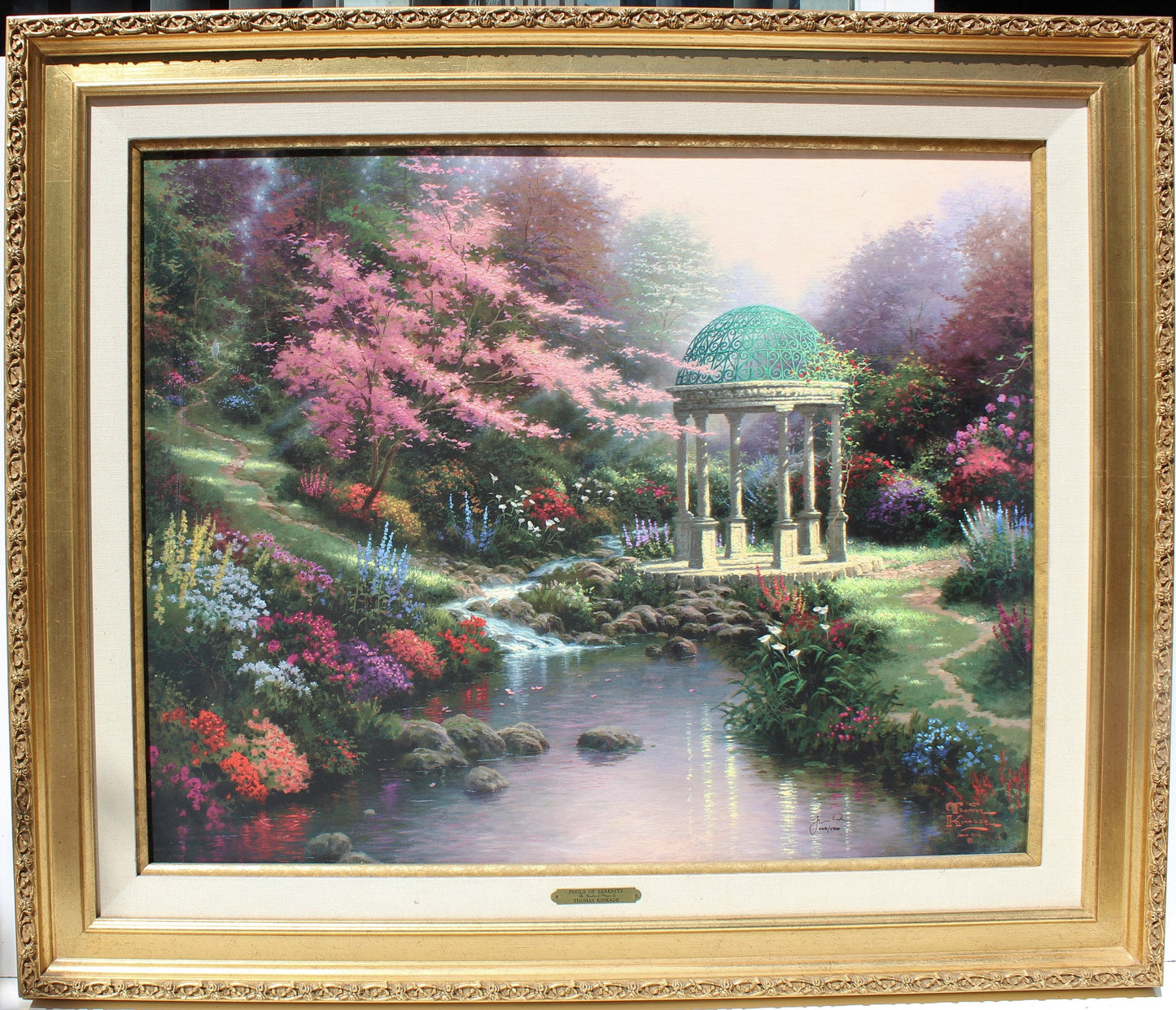 Thomas Kinkade "The Garden of Prayer II" on S/N Canvas, 24" x 30" Limited Edition