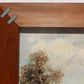 Vintage oil painting on canvas, Rural Landscape, signed R.David, framed