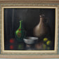 Vintage oil painting on canvas, Still life, fruit, Framed, Signed Hofer