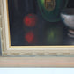 Vintage oil painting on canvas, Still life, fruit, Framed, Signed Hofer