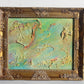 Original Abstract textured Painting on Canvas , Signed Serg Graff, COA, framed