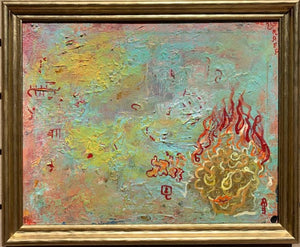 Oil Painting on Canvas, Fantasy Abstract Style, by Serg Graff, COA Titled "Key"