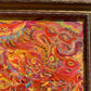 Oil Painting on Canvas, Fantasy Abstract Style, Signed S.Graff,COA, Gilt Frame