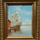 Humberto da Silva Fernandes(1937-2005) Clipper Ship Oil Painting on Canvas