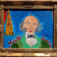 Original painting on canvas, portrait of Martin Van Buren signed Serg Graff, COA