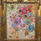 Textured Abstract Painting on Canvas, by Serg Graff, "Flower Garden"COA, framed