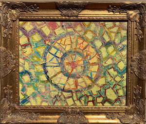 Original Abstract textured Painting on Canvas, Portal to Infinity by Serg Graff