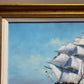 Listed American Artist Malcolm Waite (XX), oil painting, Seascape, Sailing Ship