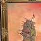 Large Oil Painting on Canvas, Seascape by Serg Graff "Clipper Ship Dream" Framed