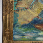 Textured Abstract Painting on Canvas by Serg Graff, "Sailboat of Hope", COA