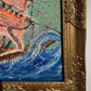 Textured acrylic Painting on Canvas by Serg Graff, "Scarlet Sails", Seascape COA