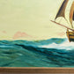 Vintage 1991 Oil painting on boards, seascape, Bugalet, Signed, Dated, Framed