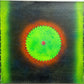 Vintage 1990 Painting on Canvas in Fantasy Abstract Style by Mike Badey